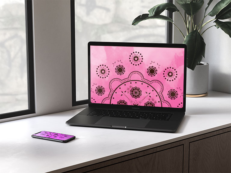 Mechanical Flowers Laptop